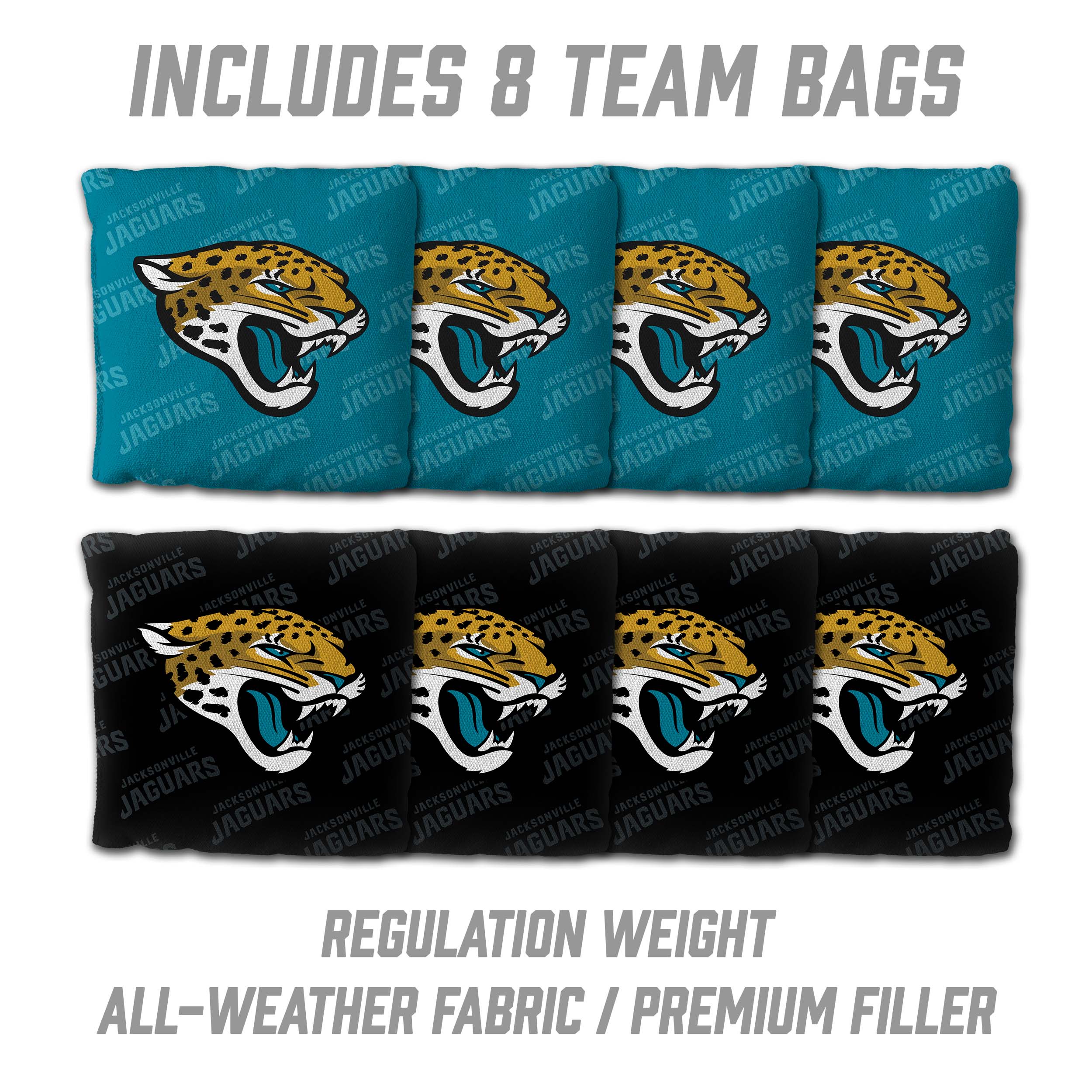 YouTheFan NFL Jacksonville Jaguars 2x4 Slogan Series Cornhole