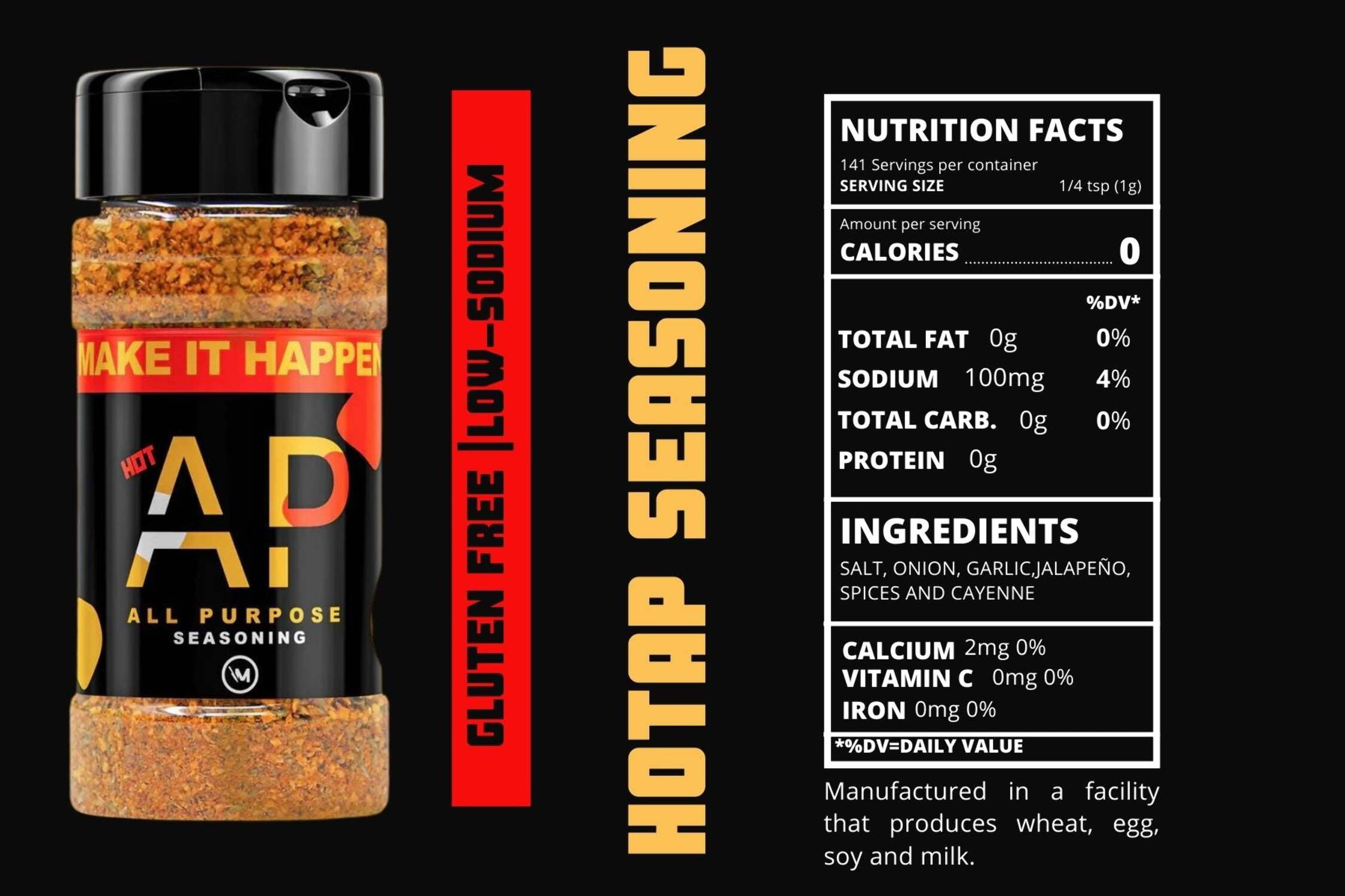 Make It Happen Hot AP Seasoning, 5 oz