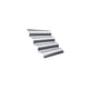 thumbnail image 1 of Kearding Pan Francés Baguette Molde Onda Forma Negro Mostrada plata Kearding HA025968-02, 1 of 6