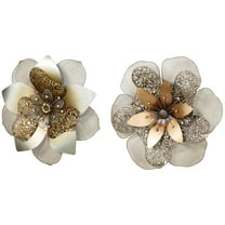 Penbrook Floral Wall Art Multi Metallic Set of Two 2