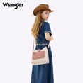 thumbnail image 7 of Wrangler Western Women Crossbody Bucket Purse Large Leather Shoulder Bag with Adjustable Strap, White, 7 of 7