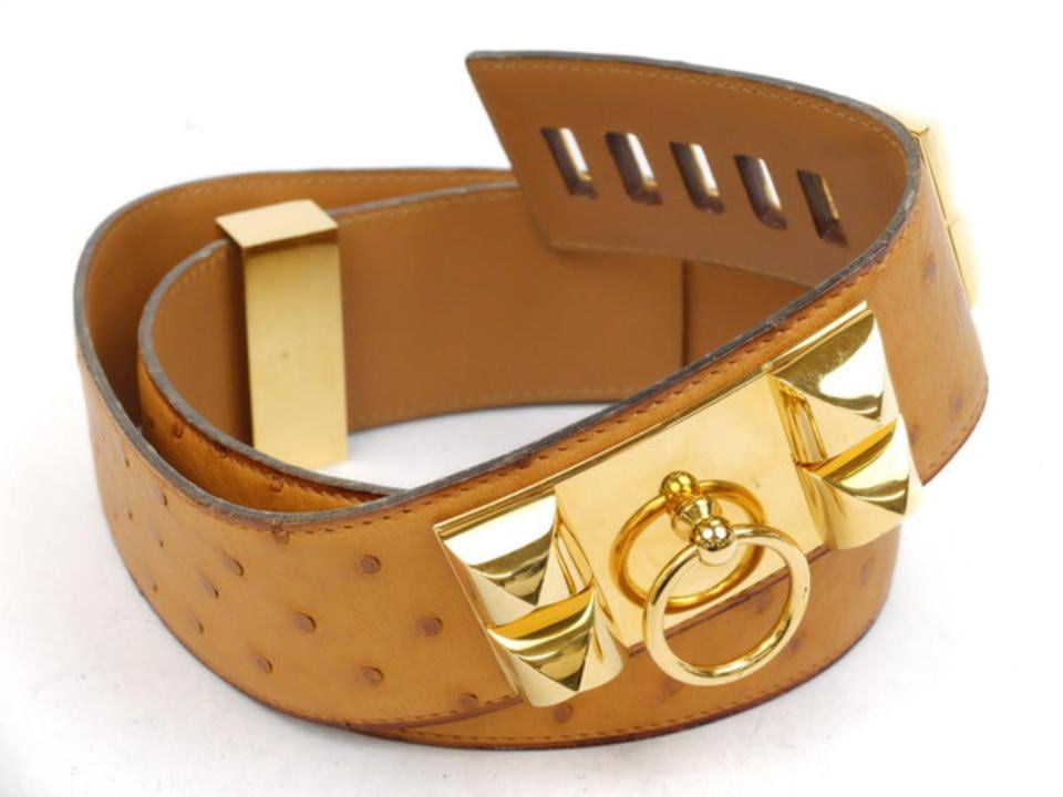 hermes ostrich belt