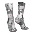 thumbnail image 7 of Uemuo Cats Group for 16in Socks, Cotton Socks Sports Socks Knee High Socks Comfortable Socks For Men, Women, 7 of 7