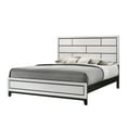thumbnail image 2 of Contemporary 3pc King Size Bedroom Set Bed Chest Nightstand White Finish Wooden Furniture, 2 of 5
