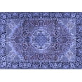 thumbnail image 1 of Ahgly Company Indoor Rectangle Medallion Blue Traditional Area Rugs, 5' x 7', 1 of 4