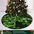thumbnail image 6 of FMSHPON Green Xmas Christmas Tree Skirt Stand Mat for Holiday Party Decoration Indoor Outdoor 36 inches, 6 of 6