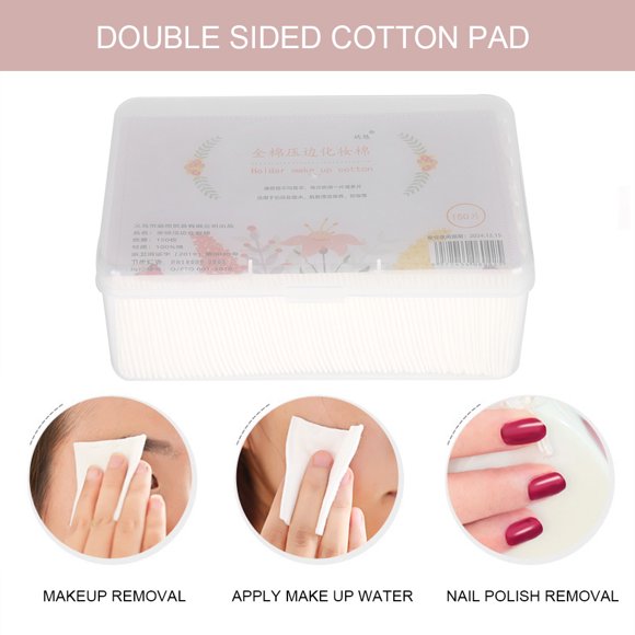 Tampons de Coton pour le Visage à Trois Couches Double Face, Antipoussière, Sans Goutte de Laine, Tampons de Maquillage, pour Femmes Filles