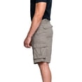 thumbnail image 3 of Full Blue Big Men's Expandable Waist Cargo Shorts, 3 of 4