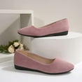 thumbnail image 6 of Eltusu Women Flat Shoes, Comfort Party Pointy Toe Slip on Office Shoes Pink Size 5.5-9.5, 6 of 8