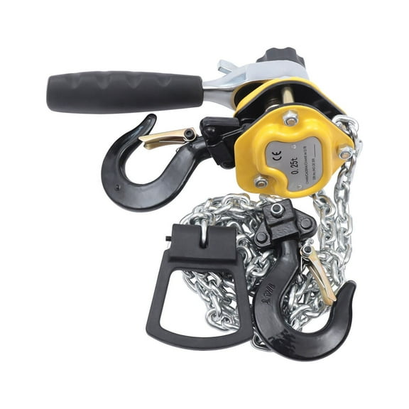 1/4 Ton 550LB 10Ft Lift Lever Block Mini Chain Hoist Come Along Puller Iron NEW