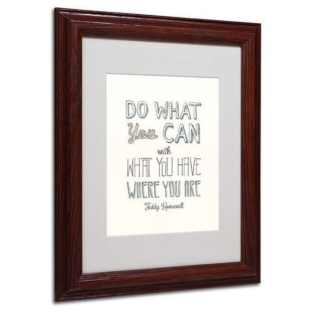 Trademark Fine Art "Create Art" Canvas Art by Megan Romo, Black Frame