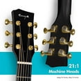thumbnail image 3 of Enya X4 PRO Leather Strap Acoustic Electric Guitars with Hard Case, Carbon Fiber Black, 3 of 6