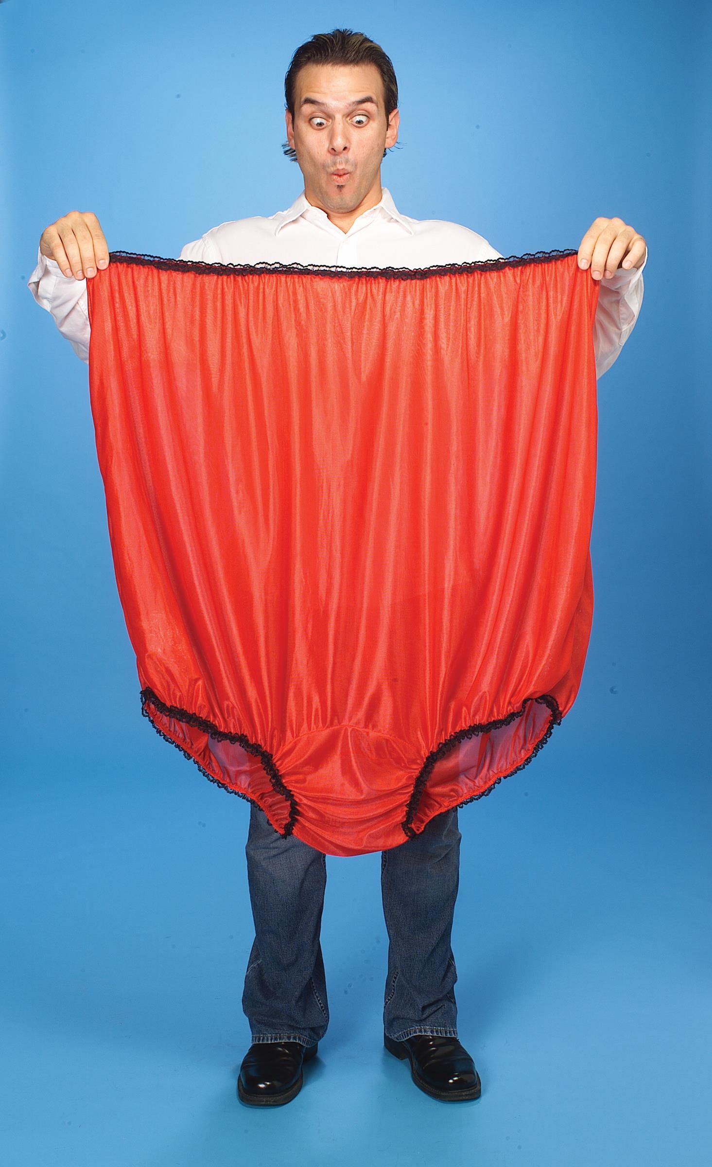 Womens Mens Super Big Undies Funny Joke Gag Gift Giant Oversized
