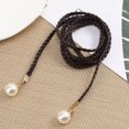 thumbnail image 7 of SmartBy Pearl Waist Chain Elegant Vintage Imitation Leather Slim Belt with Knot for Women for Party Dresses Pants, 7 of 7