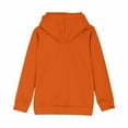 thumbnail image 6 of SGFCWSX Girls Long Sleeve Sweatshirt Fleece Hoodie Kids Graphic Fall Top Orange Size 4 Years, 6 of 6