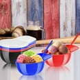 thumbnail image 4 of 24 Pieces Baseball Helmet Ice Cream Snack Bowl 8 oz Mini Baseball Cap Bowls Mini Plastic Sundae Bowls Kid Helmet Bowl with 24 Dessert Spoons for Birthday Party Supplies (Red, Blue, Black, White), 4 of 10