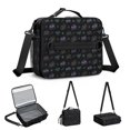 thumbnail image 5 of Game Controller Black Pattern Insulated Lunch Bag with Shoulder Strap and Bottle Holder,Bento School Lunch Bag Box,11x9.5x3.5 Inches, 5 of 5