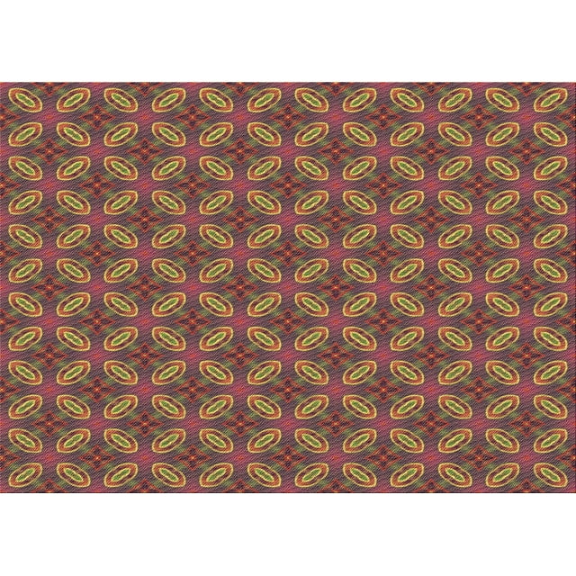 Ahgly Company Machine Washable Indoor Rectangle Transitional Copper Brown Area Rugs, 7' x 9'