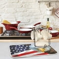 thumbnail image 2 of GZHJMY Angry North American Vulture on Flag Absorbent Dish Drying Mat,16" x 18" Microfiber Kitchen Countertop Table Protector Multi-Purpose Counter Rack Sink Drainer Pad, 2 of 6