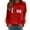 Red, variant on Aayomet Plus Size Tops For Women Sweaters for Women Long Sleeve V Neck Solid Color Fashion Tops,White L
