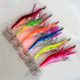 thumbnail image 4 of Flmtop Fishing Lure Shrimp Tail Design Luminous Plastic Artificial Double Hook Lure for Fishing, 4 of 10