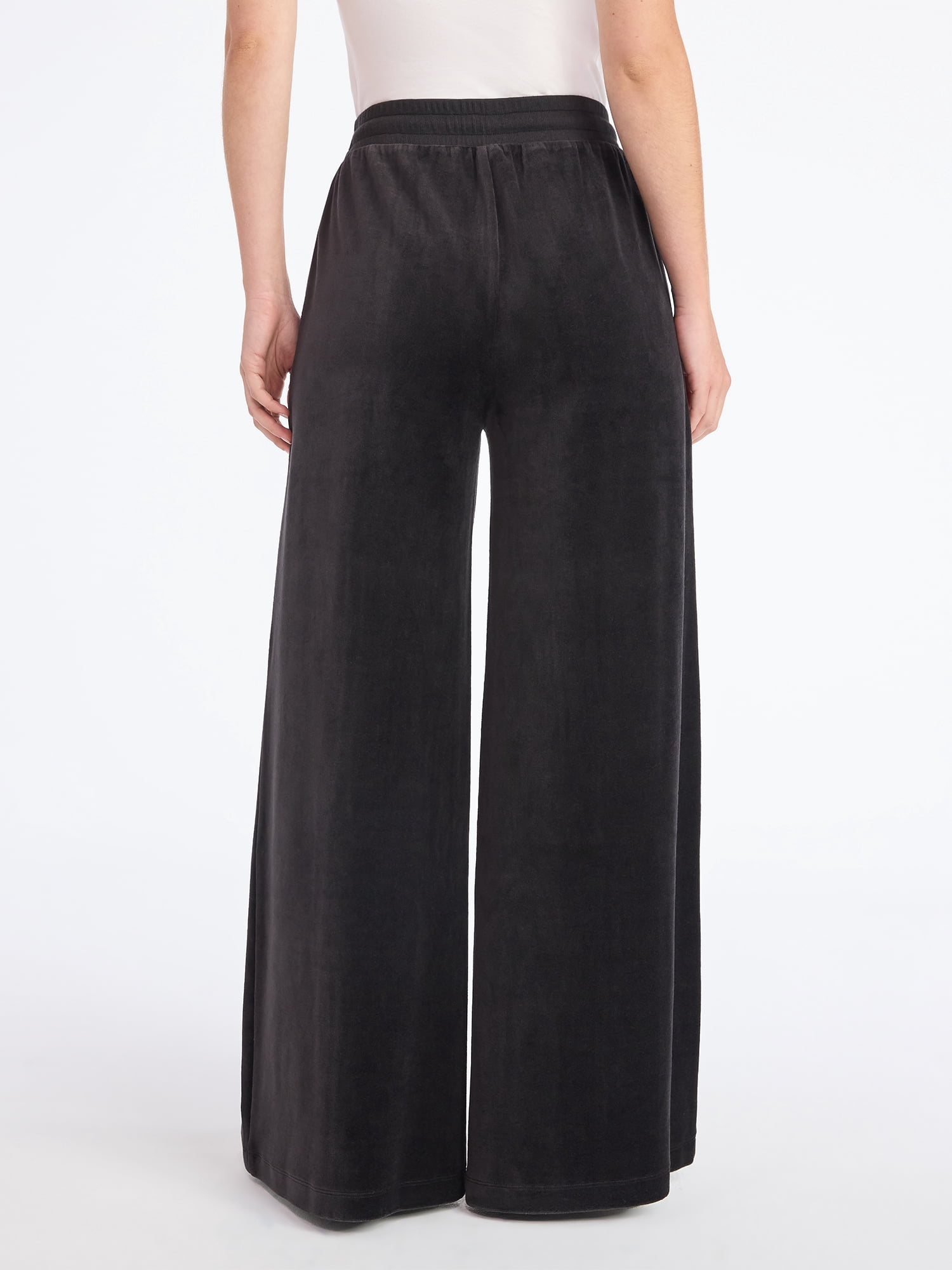 Scoop Women’s Velour Wide Leg Pants, Sizes XS-XXL