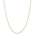 thumbnail image 1 of Solid 14k Yellow Gold 1.5mm Diamond-Cut Rope Anklet Chain 10" - with Secure Lobster Lock Clasp, 1 of 5