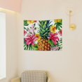 thumbnail image 6 of FCXZI Pineapple Flowers Tapestry Wall Hanging 100% Polyester Home Decor 40*30in, 6 of 6