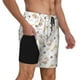 thumbnail image 2 of Balery Dachshund Dog Puppy Bañador para hombre, shorts de playa de secado rápido con entrepierna y forro de compresión-Large, 2 of 6