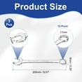 thumbnail image 2 of 3Pcs Combination Wrench 17mm Metric 12-Point Box and Open End Zinc Plated Steel, 2 of 7