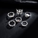 thumbnail image 4 of 1 Juego De Anillos De Calavera Punk De Plata Para Joker Accesorios De Joyería De Moda, 4 of 4