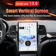 thumbnail image 4 of ZWNAV 14.4 Inch Android 13 Car Radio for Jeep Grand Cherokee 2011-2013 Stereo Upgrade Tesla Style IPS Touch Screen Android Auto GPS Navigation Head Unit Multimedia Player, 4 of 11
