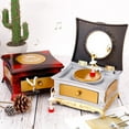 thumbnail image 1 of Sentmoon Outside Toys Christmas Toys Screen-Free Entertainment Plastic Classical Dresser Rotating Girl Music Box With Makeup Mirror-layer Drawer Music Box, 1 of 10