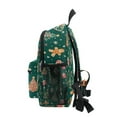 thumbnail image 4 of FORMRS School Backpack with Front Zippered Pocket 12" Student Travel Daypack, Green Christmas Gingerbread, 4 of 6