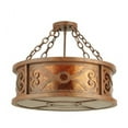 thumbnail image 4 of Meyda Tiffany 129143 Donya 4 Light 20" Wide Semi-Flush Drum Ceiling Fixture - Red Rust, 4 of 5