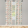 thumbnail image 3 of Ambesonne Spaceship Curtains, Vintage Rocket Design, Pair of 28"x95", Multicolor, 3 of 5