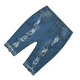 thumbnail image 1 of Pantalones Cortos de Mezclilla Elásticos con Agujeros Rasgados, Lavados Y Desgastados, a Media Pierna, Pantalones Cortos de Mezclilla Elásticos S Soledad Pantalones vaqueros de las mujeres, 1 of 10