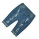 thumbnail image 1 of Pantalones Cortos de Mezclil Elásticos con Agujeros Rasgados, vados Y , Pierna, Pantalones Cortos de Mezclil Elásticos S BLESIY Pantalones vaqueros de las mujeres, 1 of 8