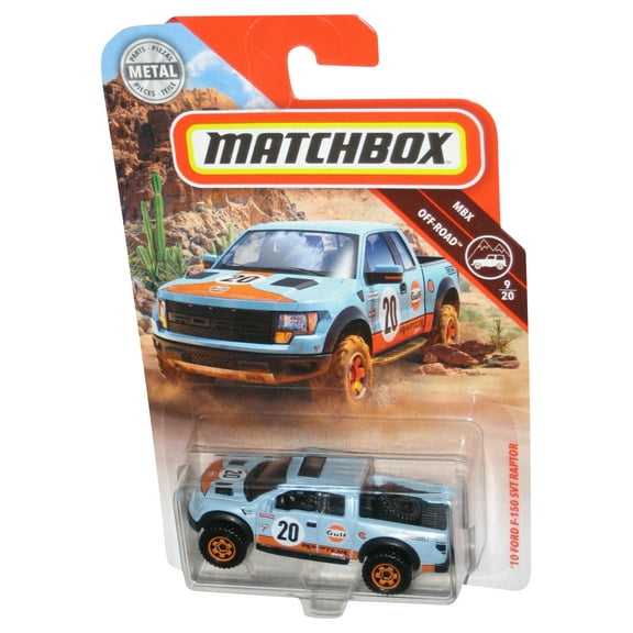 Matchbox MBX Off-Road 9/20 (2018) Blue '10 Ford F-150 SVT Raptor Toy Truck 96/125