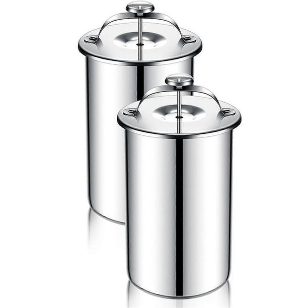 2 Piece Meat Press Maker Stainless Steel Ham Press Maker with Thermometer Sandwich Meat Press Bacon Ham Maker