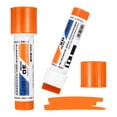 thumbnail image 1 of Uxcell Poster Markers, 2Pcs Large Capacity Permanent Huge Banners Posters Markers Bold Thick Chisel Tip Pens for Painting Drawing on Plastic Glass Wood Rock Canvas, Orange(1.2" Tip Width), 1 of 7