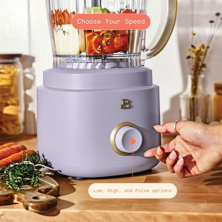 Beautiful 10-Cup Food Processor with Accessories, Lavender by Drew