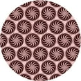 thumbnail image 1 of Ahgly Company Machine Washable Indoor Round Transitional Rose Pink Area Rugs, 6' Round, 1 of 7