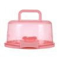 JMYHOAM Storage Gadget Cake Box Cupcake Holders with Lid 10 Inch Transparent Handles with Lid Cupcake Holders Home and Storage