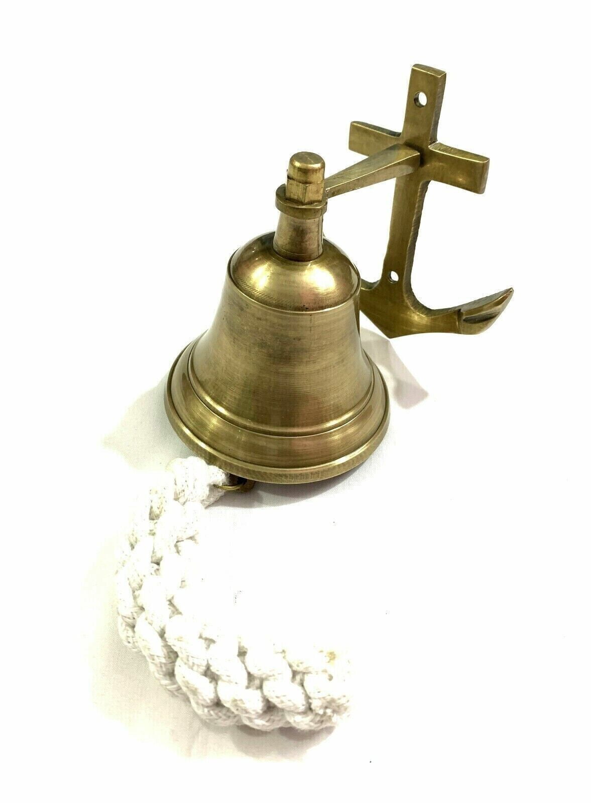 Antique Brass Ship Decor Bell Nautical Wall Hanging Door Bell Wall Mount Bell