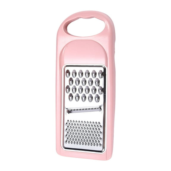 Tunhigl Stainless Steel Kitchen Grater - Effortless Cheese, Vegetable & Zesting Tool with Ergonomic Handle, Dishwasher Safe for Easy Cleaning Pink