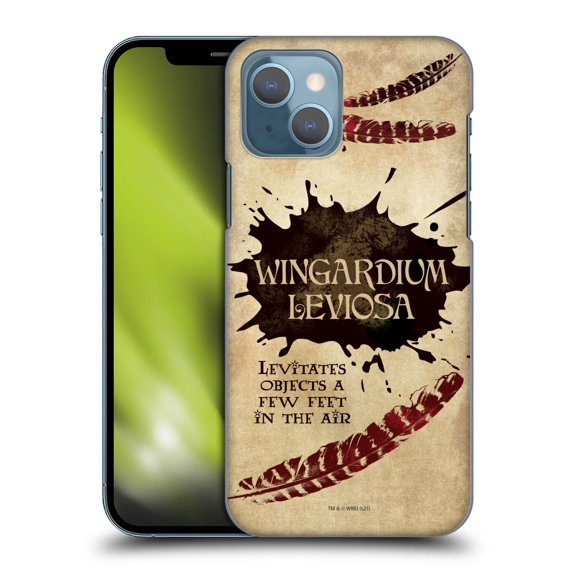 Head Case Designs Officially Licensed Harry Potter Deathly Hallows XLVI Wingardium Leviosa Hard Back Case Compatible with Apple iPhone 13
