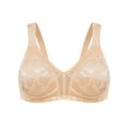 thumbnail image 4 of Deyllo Women Minimizer Bras Plus Size Push Up Full Coverage Bra Soft Cup Non Padded Comfort Dark Beige Bras Clothes-Size 48C, 4 of 4