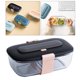 thumbnail image 3 of Contenedor de almacenamiento Recipiente De Vidrio Para Almacenamiento De Alimentos Con Tapas Herméticas Para Lugares De Trabajo Negro Negro Magideal Contenedor de almacenamiento, 3 of 6