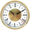 thumbnail image 6 of Iron Clock Insert With Gold/Silver Trim And Roman/Arabic Numerals For Kitchen, Office Timepieces, 6 of 8